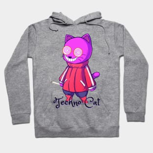 Techno Cat -  Catsondrugs.com - Techno Party Ibiza Rave Dance Underground Festival Spring Break  Berlin Good Vibes Trance Dance technofashion technomusic housemusic Hoodie